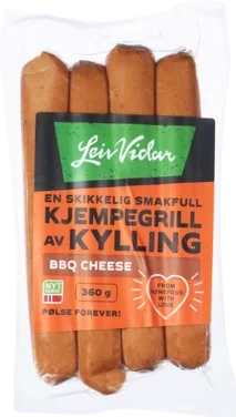Leiv Vidar Kylling Kjempegrill Bbq Cheese 360g