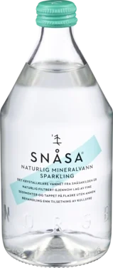 Snåsa Naturlig Mineralvann med kullsyre, 0,5 glassflaske