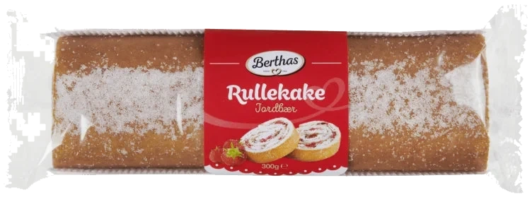 Rullekake Jordbær 300g Berthas