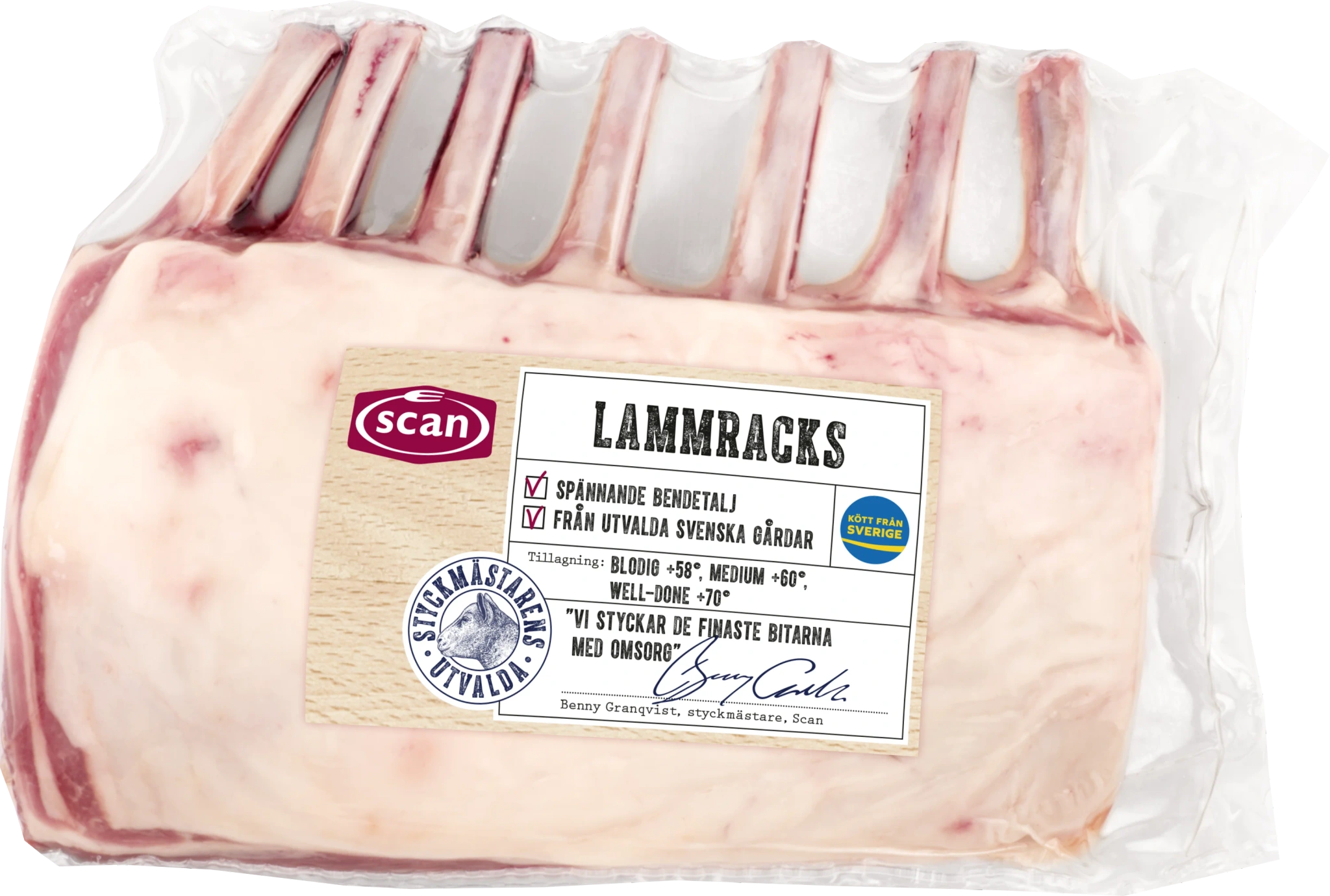 Lammracks Färska ca 840g Scan