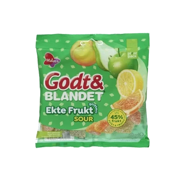 Godt & Blandet Ekte Frukt - Sour