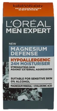 Loreal Paris Men Expert Magnesium Defence Hypoallergenic 24h Moisturizer 50ml