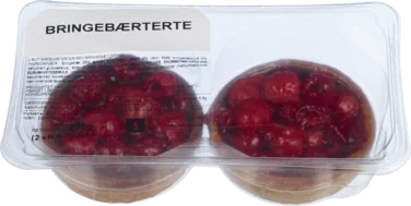 Bringebærterte 2stk X 100g