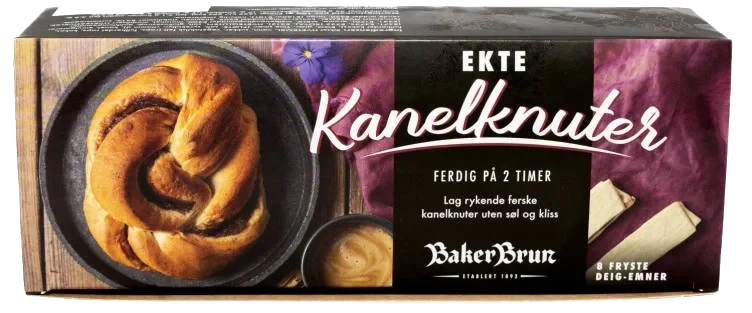 Kanelknuter Deigemne 8pk Fra Baker Brun