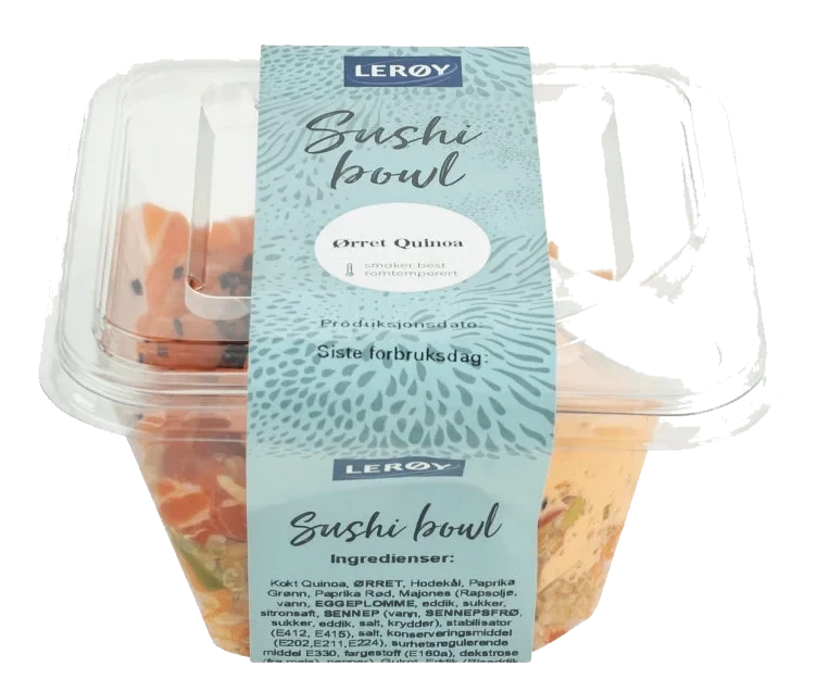 Sushibowl Ørret&Quinoasalat 270g Lerøy