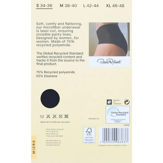 Trosor Invisible High Waist Svart Stl. S 2-pack