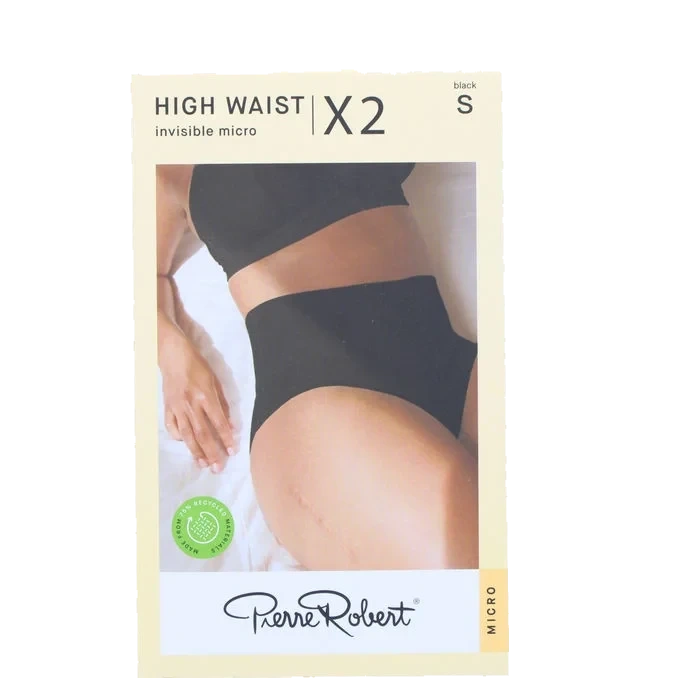 Trosor Invisible High Waist Svart Stl. S 2-pack