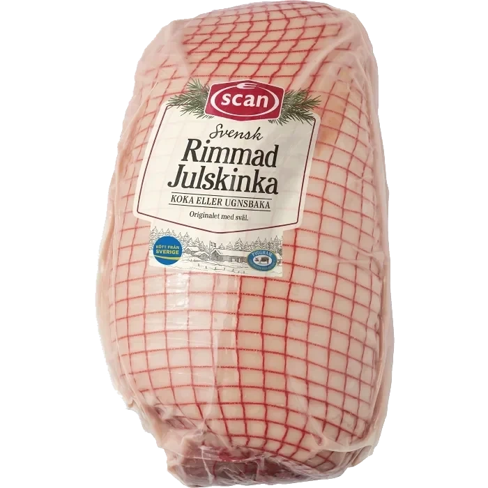 Julskinka rimmad ca 3,4kg Scan