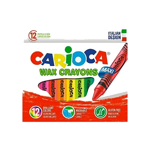 Voksfargestifter Maxi - 12pk