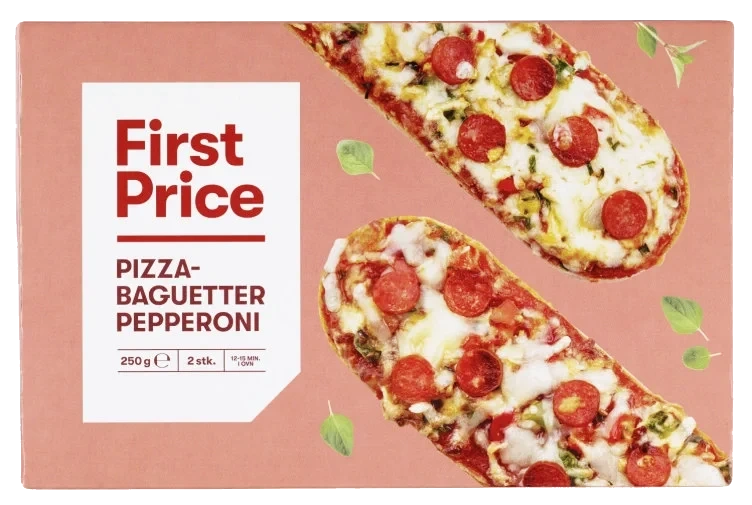 Pizzabaguette m/Pepperoni 2x125g First Price