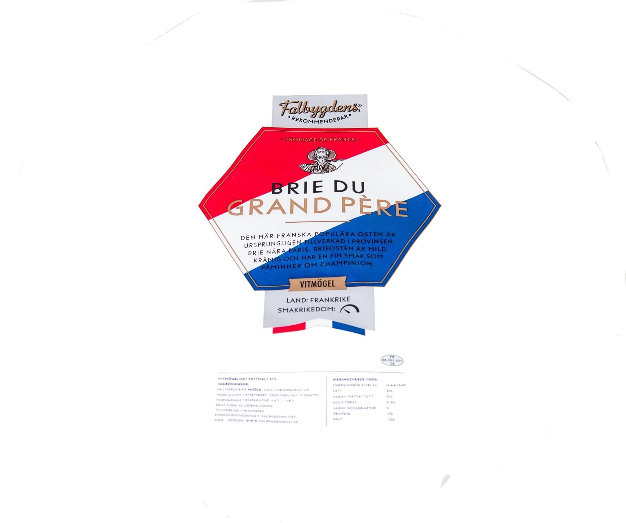 Brie du grand père 31% vitmögelost ca3120g