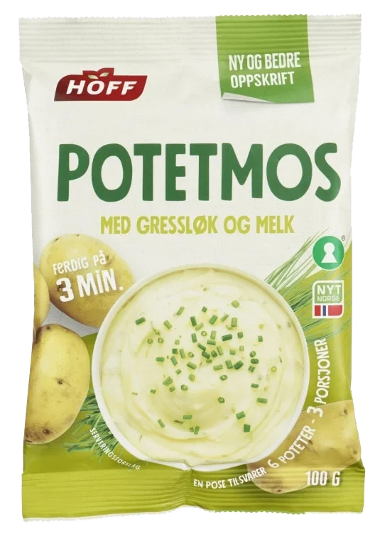Potetmos m/Gressløk& Melk 100g Hoff