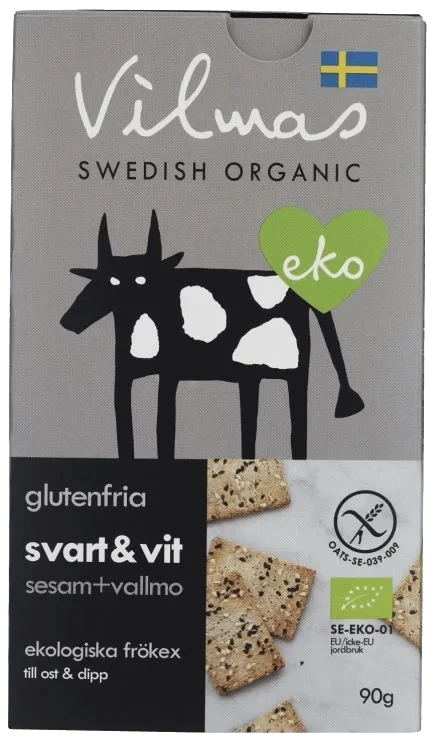 Kjeks Black&White glutenfri 90g Vilmas