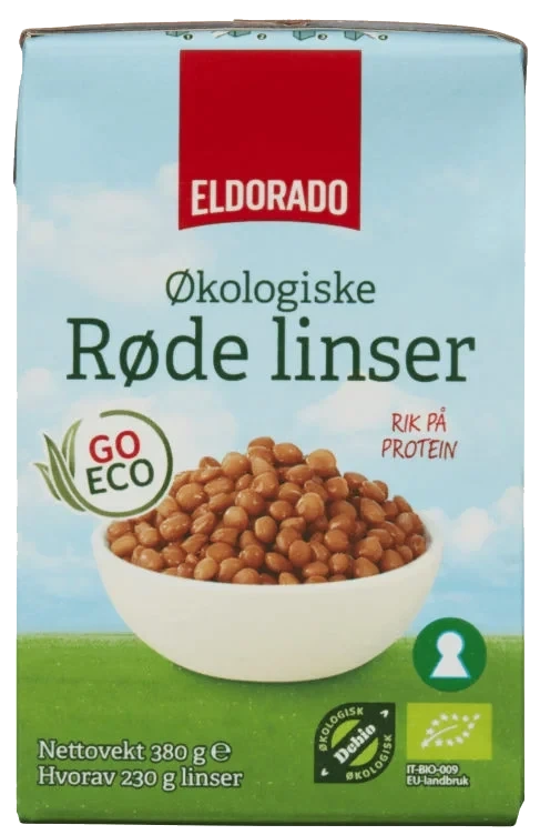 Linser Røde Økol 380g Go Eco Eldorado