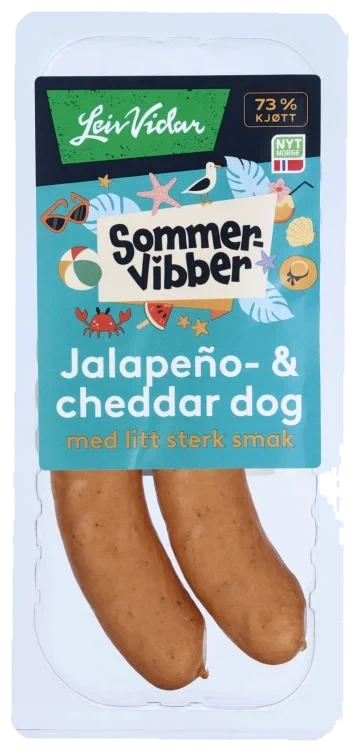 Jalapeno&Cheddar Pølser 220g Sommervibber