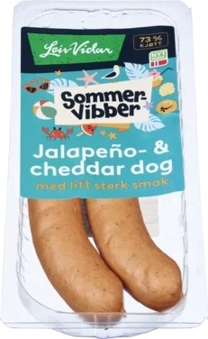 Jalapeno&Cheddar Pølser 220g Sommervibber