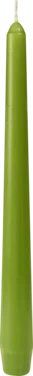 Antikklys 25cm 50pk Leaf Green