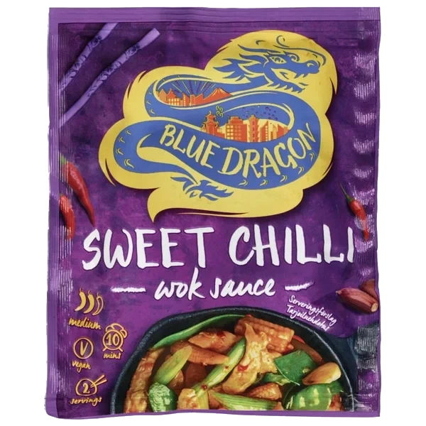 Blue Dragon Woksaus Sweet Chili 12x120g