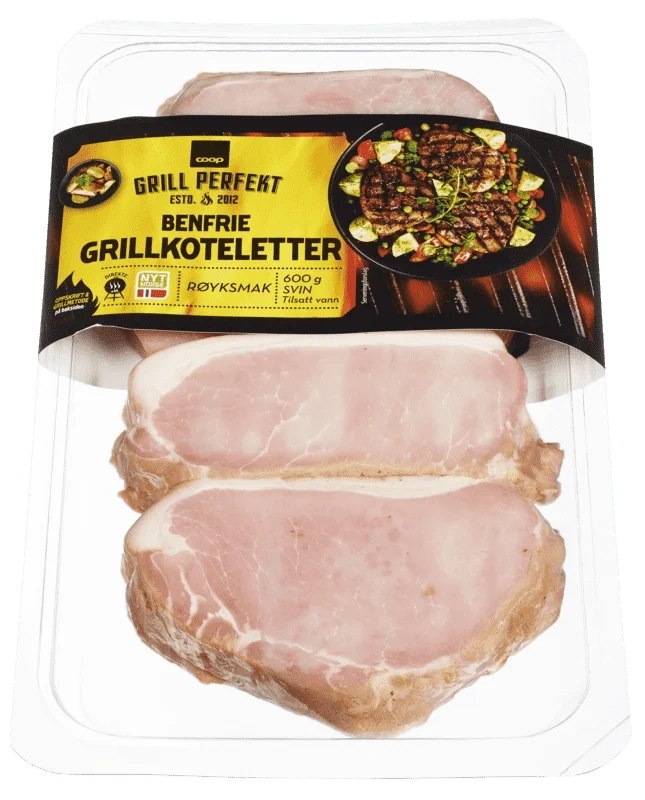 Coop Gp Grillkoteletter Benfri 600g Skin