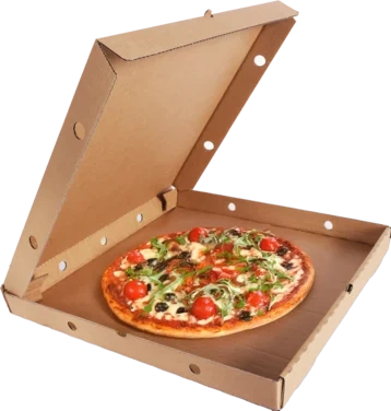 Pizzaeske Brun 41x41x4cm, 50 stk