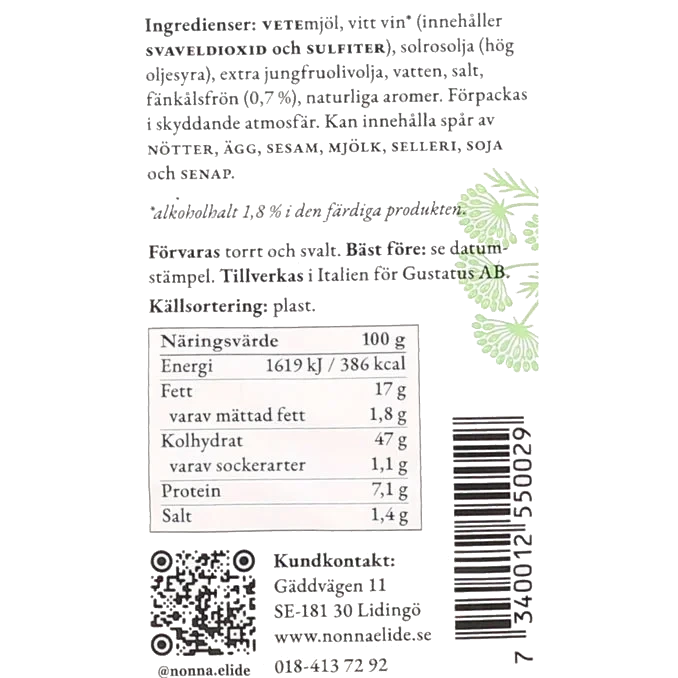Taralli Di Puglia Fänkål