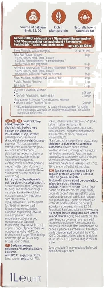 Soyadrikk sjokolade