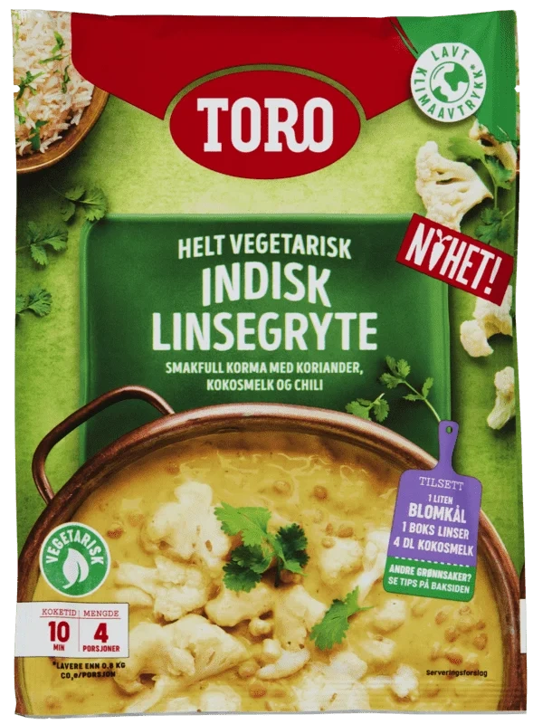 Toro Indisk Linsegryte 106g