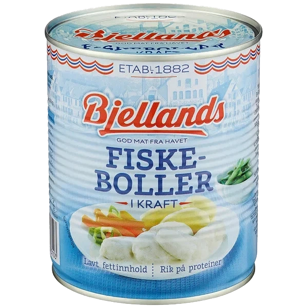 Fiskeboller i Kraft 800g Bjellands