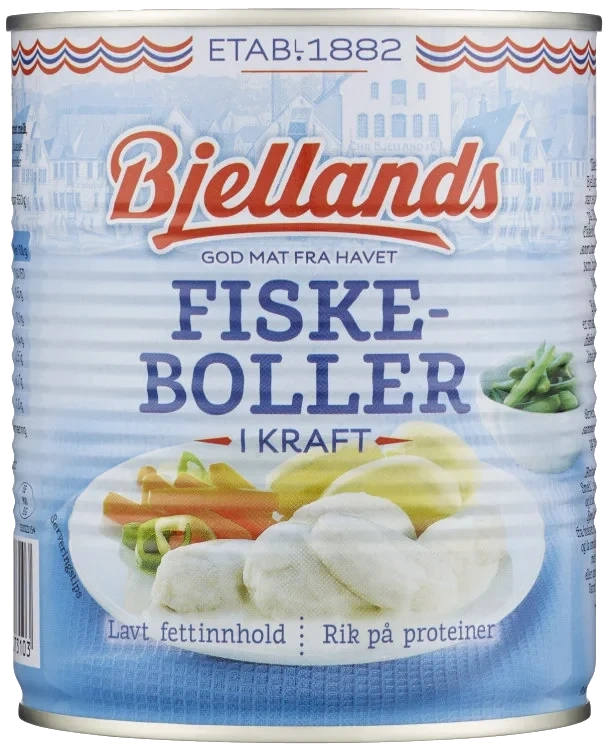Fiskeboller i Kraft 800g Bjellands