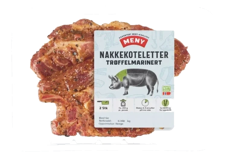 Svin Nakkekotelett Trøffelmarinert Ca550g Meny