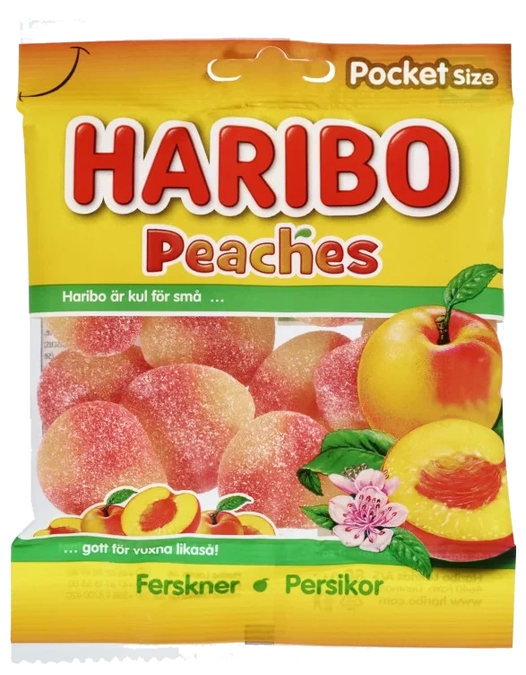 Peaches 80g Haribo