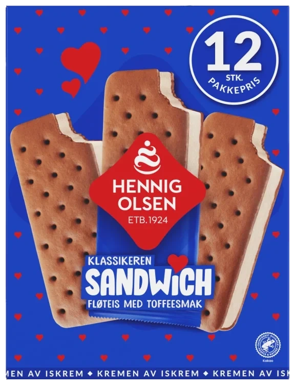 Sandwich 12stk Hennig-Olsen