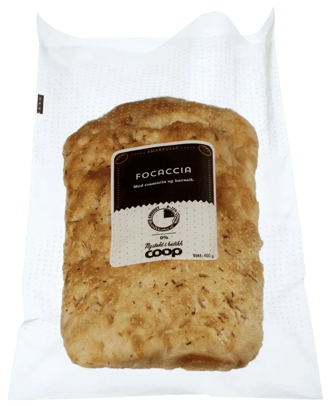 Coop Focaccia med Rosmarin og Havsalt Bs 400g