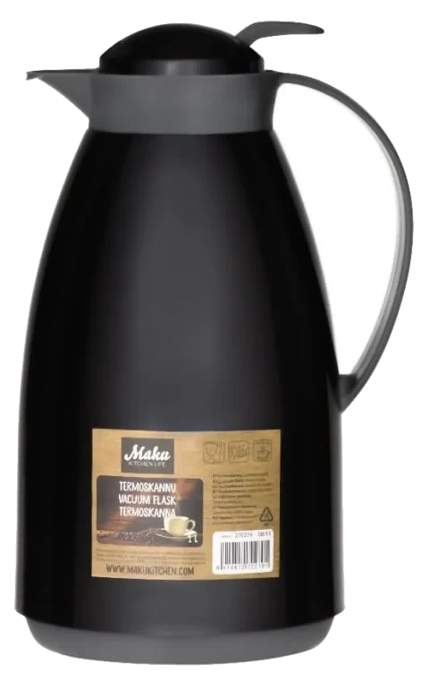 Termokanne Sort/Hvit 1l Maku