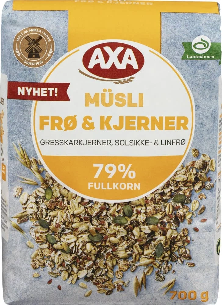 Müsli med frø og kjerner