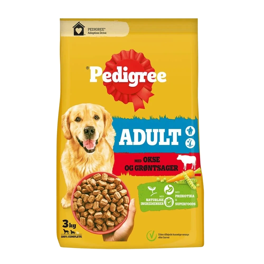 Adult Tørrfôr med okse og grønnsaker