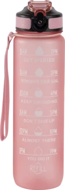 Drikkeflaske Light Pink 1000 ml Hollywood Motivational Bottle