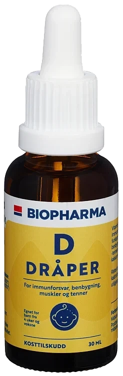 D-Vitamindråper 30ml Biopharma
