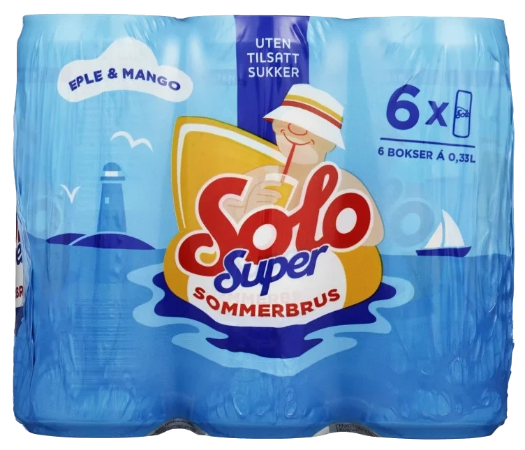 Solo Super Eple&Mango 0,33lx6 boks Oskar Sylte