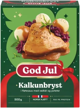 Kalkunbryst i Fløtesaus 500g Fjordland