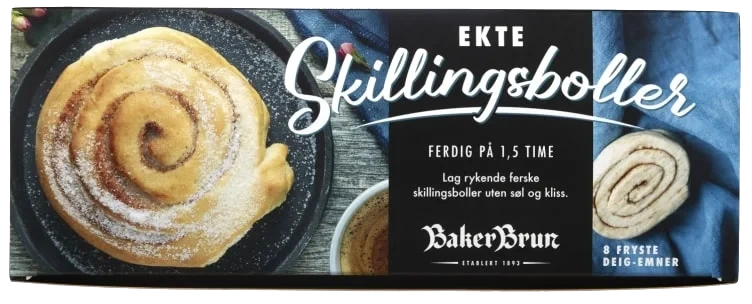 Skillingsboller Deigemne 8pk Fra Baker Brun