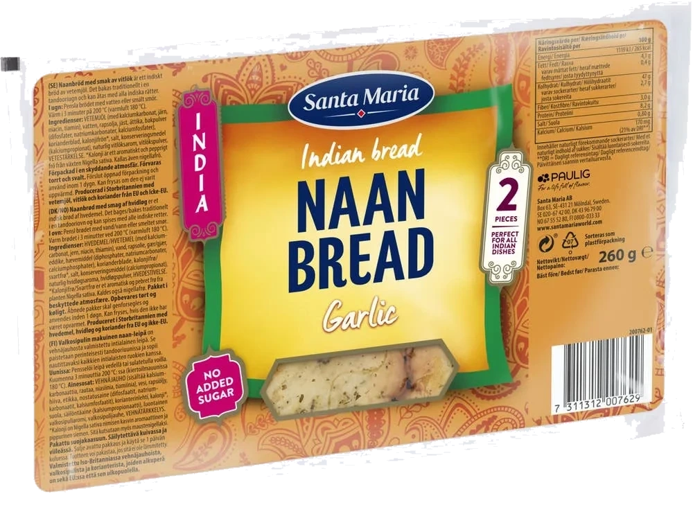 Naan Bread Garlic
