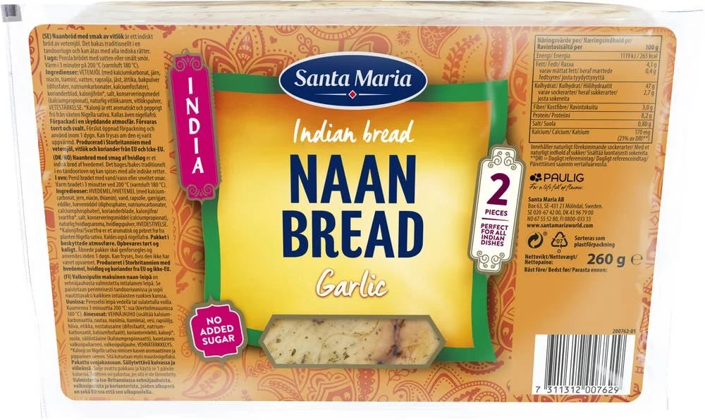 Naan Bread Garlic