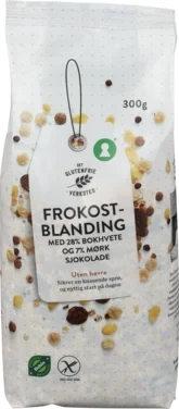 Frokostblanding med Bokhvete og Mørk Sjokolade 300g Detglutenfrieverksted