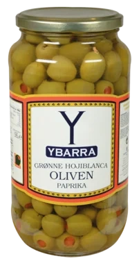Ybarra Grønne Oliven med Pimento 6x935g