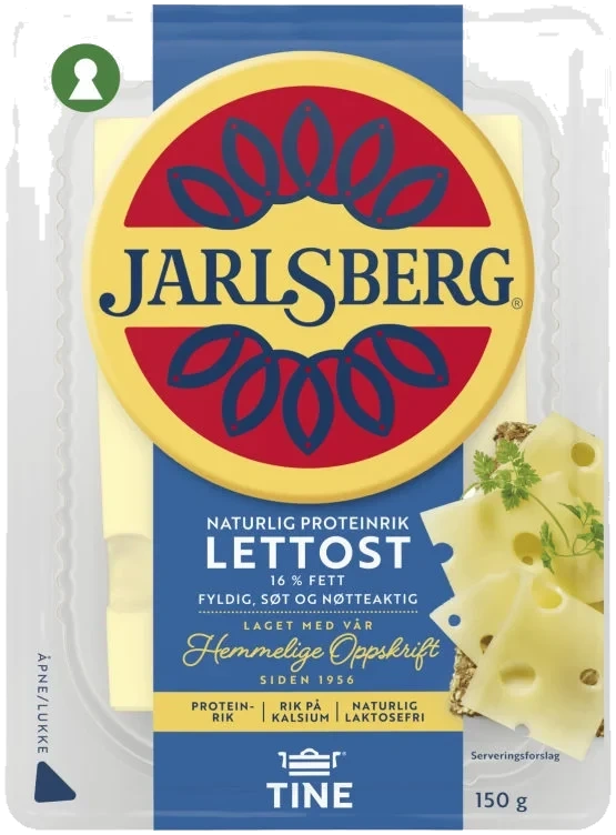 Jarlsberg Lettost 16 % Fett Skorpefri Skiver