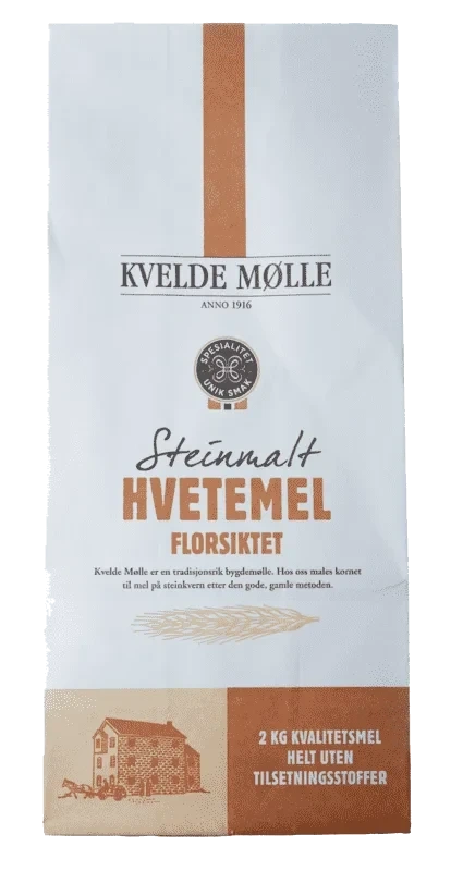 Hvetemel Florsiktet 2kg Kvelde Mølle