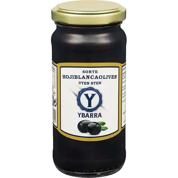 Oliven Sorte U/sten 230g Ybarra
