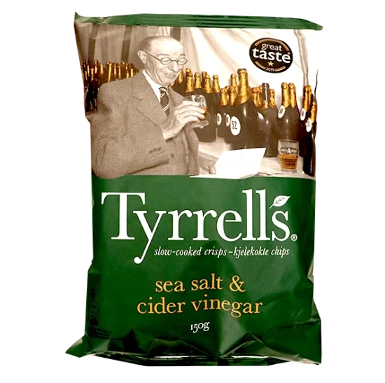 Tyrells Sea Salt & Cider Vinegar 150g