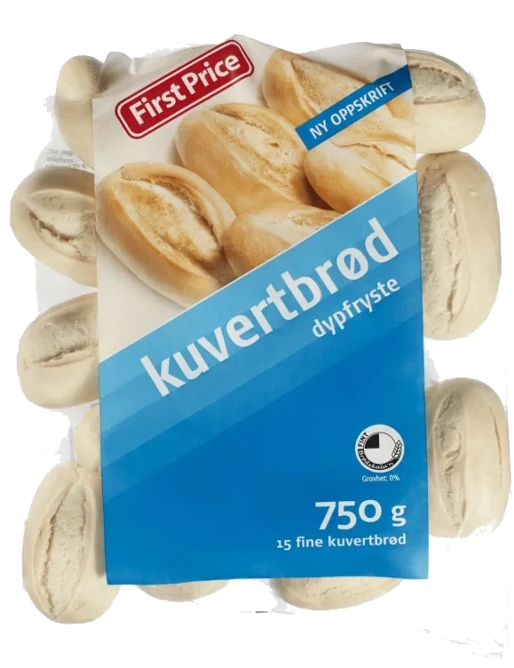 Kuvertbrød 15pk First Price